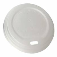 Drikkel&aring;g CPLA &Oslash;73xH15mm Til Kaffeb&aelig;ger Hvid
