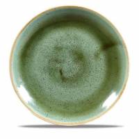 Tallerken Coupe Stonecast &Oslash;16.5 cm Porcel&aelig;n Salturt Gr&oslash;n