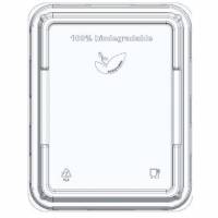 Plastl&aring;g 227x178x22 mm PLA klar til bakker af tr&aelig;fibermasse