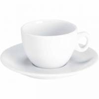 Kop cappuccino Luna 17cl Porcel&aelig;n hvid