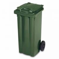 Affaldscontainer 120 ltr 2-hjulet Gr&oslash;n