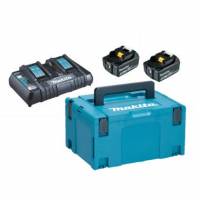 Batteripakke Makita LXT 18V 5.0Ah med 2 stk batterier/Dobbelt lader/Kuffert