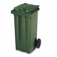 Affaldscontainer 240 ltr 2-hjulet gr&oslash;n