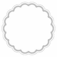 Kandeunderlag &Oslash;18cm 7 lag hvid uden tryk