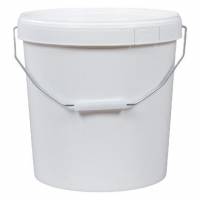 Spand 14,4 ltr med hank Emsafe &Oslash;292 mm uden l&aring;g plast hvid
