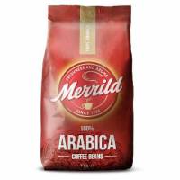 Kaffe Merrild Arabica 1kg hele b&oslash;nner