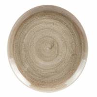 Tallerken Coupe Stonecast Patina &Oslash;28.8cm Porcel&aelig;n Taupe