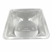 Bowle sk&aring;l kvadratisk 180x180x53 mm lav APET klar