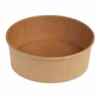 Salatsk&aring;l Rund 750 ml &Oslash;150x58 mm PE-belagt Brun