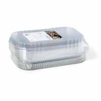 Alubakke Ready2Cook 1442 ml 265x162x47 mm med Apet plastl&aring;g 10 s&aelig;t sampak