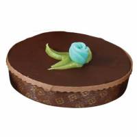 Kageform &Oslash;170x35 mm Rund Brun/Guld uden tilsat fluor