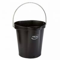 Spand Vikan Hygiejne 6 ltr Sort Reng&oslash;ring/f&oslash;devarekontakt