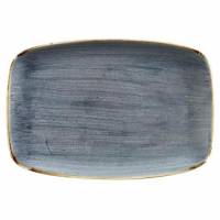 Serveringsfad Stonecast 34.4x23.4 cm Porcel&aelig;n Bl&aring;b&aelig;r