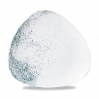 Tallerken Studio Prints Haze 19.2 cm Trekant Porcel&aelig;n Hvid og Bl&aring;