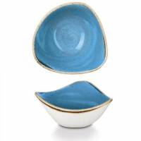 Sk&aring;l Stonecast 26 cl &Oslash;15.3 cm Trekant Porcel&aelig;n Markblomst Bl&aring;