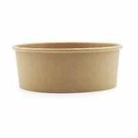 Salatbakke rund 1090 ml &Oslash; 165 x 55 mm kraft/pe Brun