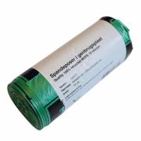 Spandepose Catersource 30ltr B500xL600mm 15my MDPE med Fals Gr&oslash;n 100\% genbrug