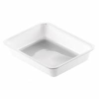 Bakke 1-rum 1200 ml 225x175x43 mm CPET hvid