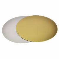 Kagepap &Oslash;160mm 800g s&oslash;lv/guld