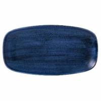 Serveringsfad Stonecast 35.5x18.9 cm Porcel&aelig;n Marinebl&aring;