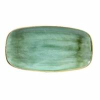 Serveringsfad Stonecast 35.5x18.9 cm Porcel&aelig;n Salturt Gr&oslash;n