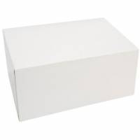 Kage&aelig;ske h&aelig;ngslet l&aring;g h&oslash;j L180xB130xH80mm pap med &aring;ben front uden rude hvid