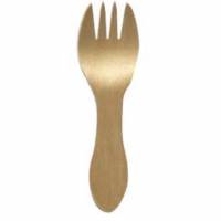 Gaffel mini 102 mm ubehandlet tr&aelig; bionedbrydelig