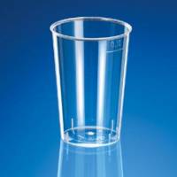 Plastglas 10 cl 75 mm &Oslash;55 mm PS Klar