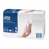 H&aring;ndkl&aelig;deark Tork Universal H2 Z-Fold 2-lag L23.4xB21.3xD7.8cm Genbrug Hvid