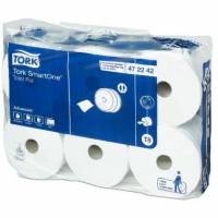 Toiletpapir Tork SmartOne T8 2-lag 207m Hvid