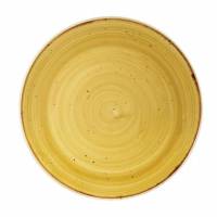 Tallerken Coupe Stonecast &Oslash;16,5cm Porcel&aelig;n Sennepsgul