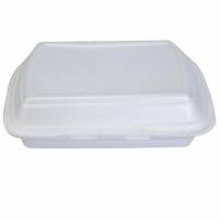 Termobakke 3-rum 247x198x75 mm H&aelig;ngslet l&aring;g XPS Hvid HP 4/3 TT