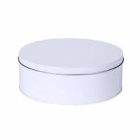 D&aring;se med l&oslash;st l&aring;g &Oslash;179x70 mm Tin Hvid