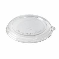 Plastl&aring;g rund &Oslash;194x20 mm RPET Klar til Bagasse sk&aring;l 1200 ml