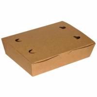 P&oslash;lse&aelig;ske Stor L200xB140xH50mm Pap med l&aring;g Brun/Hvid