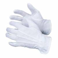 Handske str 7 Str&aring;lesyet uden Dotter Bomuld Hvid