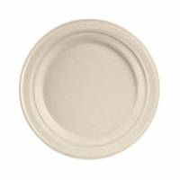 Tallerken rund &Oslash;17cm bagasse FF natur brun