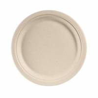 Tallerken rund &Oslash;26cm Bagasse FF natur brun