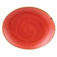 Tallerken Coupe Stonecast 19.2x16 cm Oval Porcel&aelig;n B&aelig;rr&oslash;d