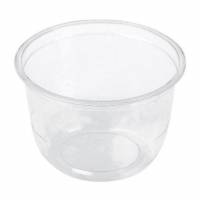 Dessertb&aelig;ger 260ml rund &Oslash;96x63 mm klar PLA