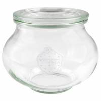 Patentglas Weck Schmuck 560ml &Oslash;11.9xH9.2cm med l&aring;g Glas