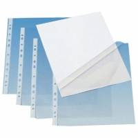 Plastlomme Q-connect klar &aring;ben top/side 0,08mm pr&aelig;get A4 PP