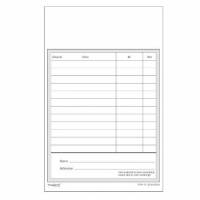 Kasseblok 100 ark hvid perforeret papir L178xB100xH8mm