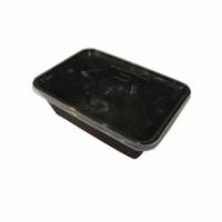 Plastbakke Nudelbakke 750ml L175xB120xH58mm sort med l&aring;g til microovn