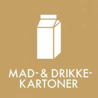 Piktogram MAD- OG DRIKKEKARTONER 12x12cm