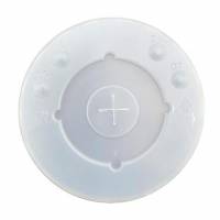 Plastl&aring;g &Oslash;108mm flad med kryds transparent