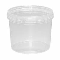 Plastb&aelig;ger rund 800ml &Oslash;122xH97mm PP klar