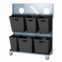 Affaldsvogn kildesortering med 6 fraktioner