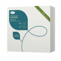 Serviet Bio Dunisoft 40x40 cm Airlaid Hvid