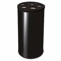 Affaldsbeholder 70ltr sort til opsamling af kopper 6 huller af &Oslash;90mm